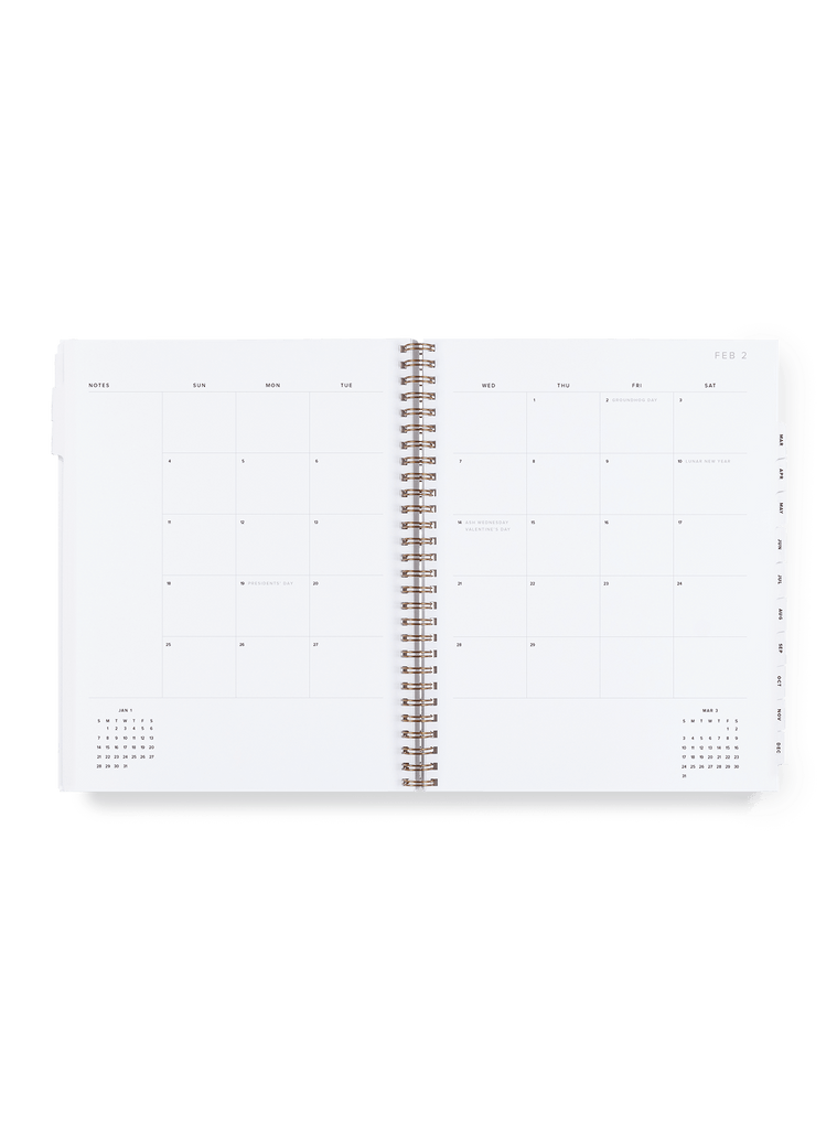 24-25 Year Task Planner: Natural Linen