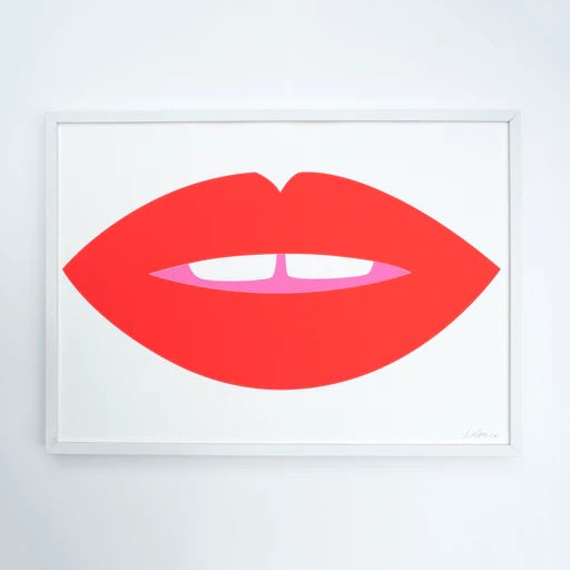 Red Lips Print