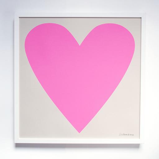 Cool Pink Heart Print